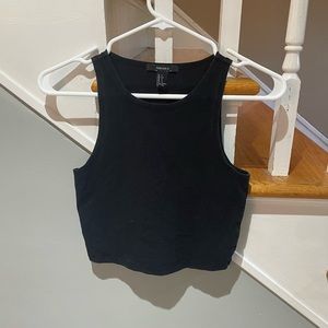 Forever 21 Black High Neck Tank